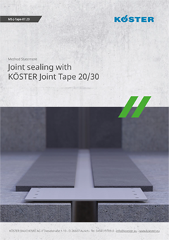 KOESTER Method Statement KOESTER Joint Tapes