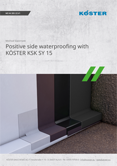 KOESTER Method Statement KOESTER KSK SY 15KOESTER Method Statement KOESTER KSK SY 15